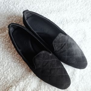 Guilted Suede Loafers